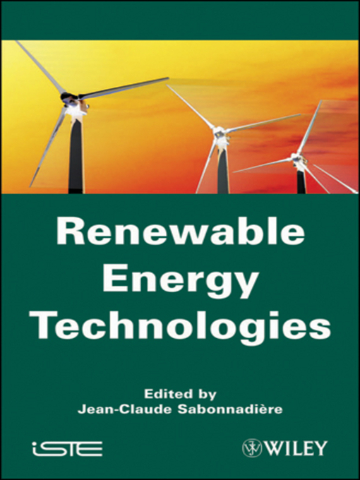 Title details for Renewable Energy Technologies by Jean-Claude Sabonnadière - Wait list